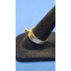 Image 2 : Women's 14K Gold Ring With Diamonds - Size: 7 1/2 - Weight: 4.8g