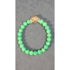 Image 3 : Jadeite Bracelet With Gold Embellishment 