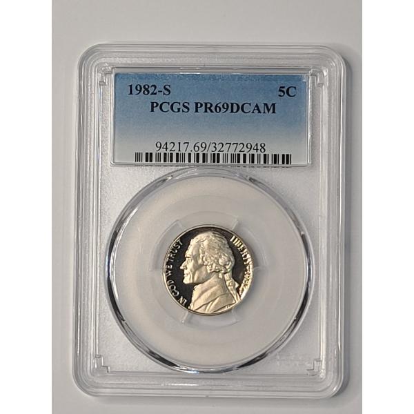 PCGS PR69 DCAM 1982-S Jefferson Nickel 