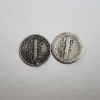 Image 4 : Two United States 90% Silver Mercury Dimes: 1917 & 1927