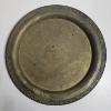 Image 5 : Two Vintage (Brass/Silver-Plate) Engraved Metal Serving Trays (12.5"/15.25") - (Silver-Plate 3lbs)