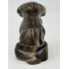 Image 3 : Adorable Degenhart Vintage Glass Dog Figurine- Dapper Gray Slag