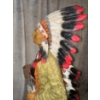 Image 8 : Superb, Rare Native American Chief Statue - Large, Approx 52in Tall  