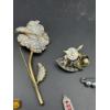 Image 6 : Lot of Assorted Pins - Butterfly - Floral - High Heel - Peacock - Gorgeous Pins!