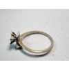 Image 5 : Stunning 14K White Gold Ring with Diamonds - Size 9 - Total Weight 3.0g