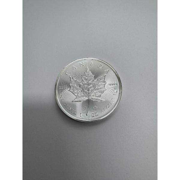 2022 Canadian Maple Leaf 0.9999 1oz Fine Silver Coin- Mint Condition