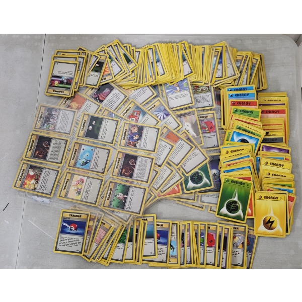Large Collection of Assorted Vintage Pokemon Trainer & Energy Cards - SOME 1st Editions Mixed In!