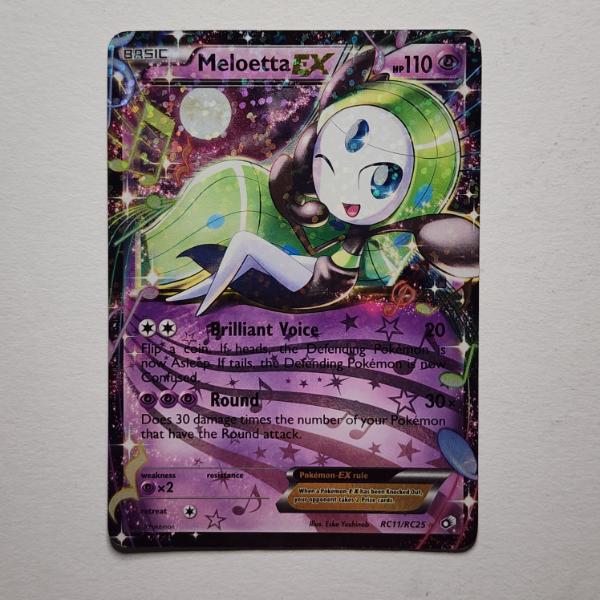 Meloetta EX RC11/RC25 Holo Rare Vintage Pokemon Trading Card