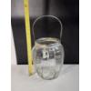 Image 4 : Vintage Mary Gregory Hand-Painted Enamel Clear Glass Jar With Handle