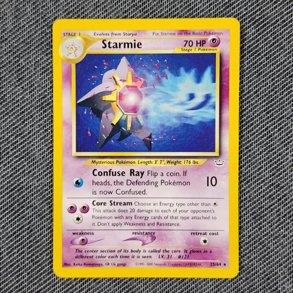 Starmie 25/64 Non Holo Rare Vintage Pokemon Trading Card ~ NM