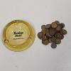 Image 1 : Vintage Flamingo Motel Atlantic City, NJ Glass Ashtray Full of Unsearched Wheat Pennies FV: $.71