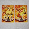 Image 1 : TWO Vintage TOPPS Pokemon Trading Cards ~ Ponyta & Rapidash