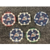 Image 1 : NFL New England Patriots Poker Chips - Full Set - Mint Condition