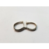 Image 5 : Beautiful 10K Yellow Gold and Diamond Earrings Total Weight: 2.5g