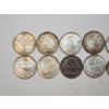 Image 6 : x12 German Empire 1/2 Mark Silver Coins .900 Silver 