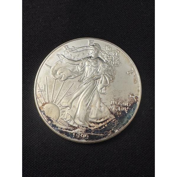 1999 USA American Silver Eagle One Troy Ounce .999 Fine Silver Coin - Incredible Coin