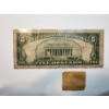 Image 5 : 1928 C $5 Red Seal U.S. Banknote & Vintage One-Cent Ohio Prepaid Sales Tax Stamp