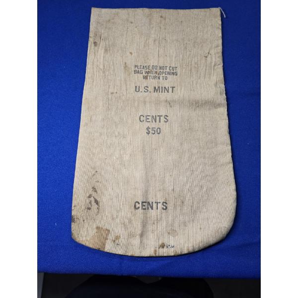 Vintage U.S. Mint Coin Bag $50 Cents