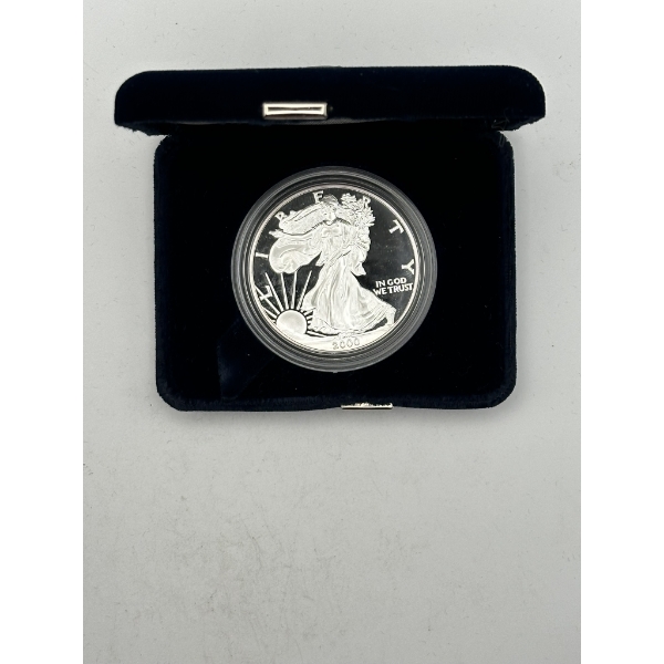 2000 Proof American Silver Eagle with U.S. Mint Box & COA