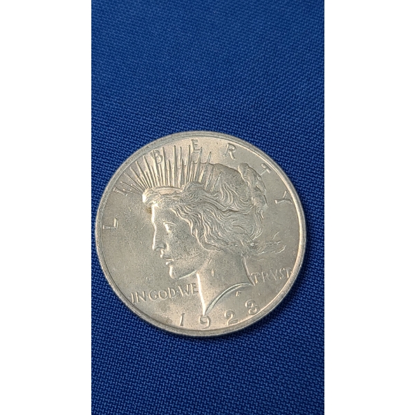 1923 90% Silver Peace Dollar