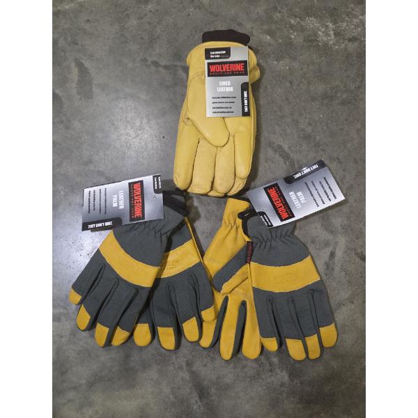 Three Brand New Pairs Of Wolverine Gloves Size Medium & Large