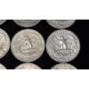 Image 8 : Assorted Years 90% Silver Washington Quarters - Face Value: $3.00