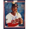 Image 3 : Hand Signed Cleveland Indians Kenny Lofton Photograph in Nice Framed Display: Measures ~ 12" X 17"