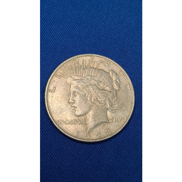 1923-D 90% Silver Peace Dollar 