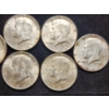 Image 3 : Six 90% Silver Kennedy Half Dollars - $3 Face Value