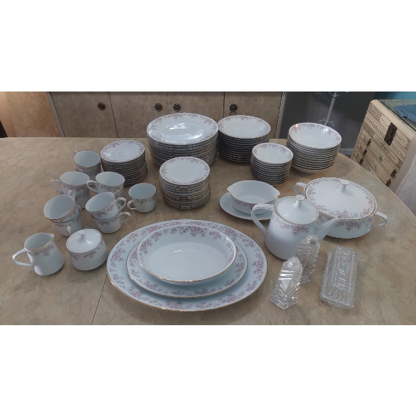 Large Noritake "MARION"  90 Piece + China Set As Shown - Perfect Condition - See Desc