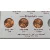 Image 4 : 1982 Lincoln Cent Varieties Denver/Philadelphia In Display - Face Value: $0.06 