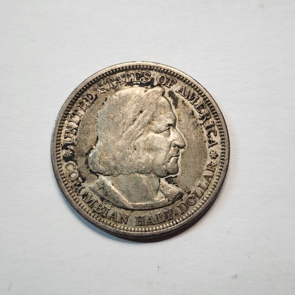 1893 Columbian Exposition Silver Half Dollar - 90% Silver