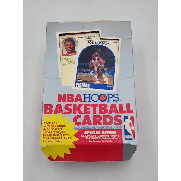 Box of 1989 NBA Hoops Basketball Cards - 36 Unopened Packs of 15 Cards - 540 Cards Total!
