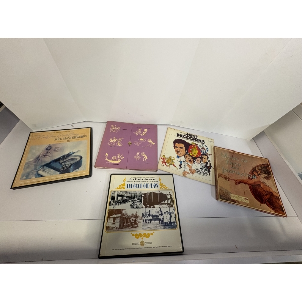 Record Collections - 4 total and 1 regular record - Includes Music of Faith & Inspiration - Country 