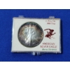 Image 1 : 1991 Silver American Eagle 1 oz .999 Fine Silver Coin - in Christmas Holder