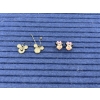 Image 1 : Mickey Mouse Earrings - Mickey & Friends - 2 Pairs - Mickey Ears Gray Hoops & Minnie Mouse Studs 