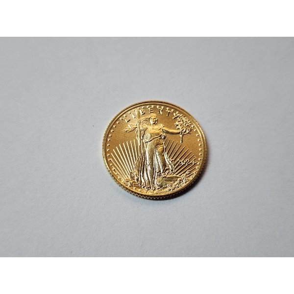 United States 2024 1/10 Ounce Fine Gold $5 American Eagle