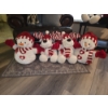 Image 2 : Excellent Condition 19" Plush Santa & Snowman Decorations