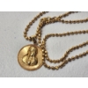 Image 6 : Incredible 14K Yellow Gold 24" Chain with Virgin Mary Pendant - Total Weight: 14.2g