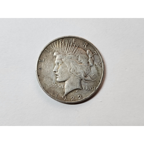 1922-S 90% Silver Peace Dollar 