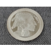 Image 2 : 1 Troy Ounce .999 Fine Silver Indian Buffalo Round