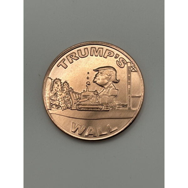 Trump's Wall 1oz .999 Copper Round