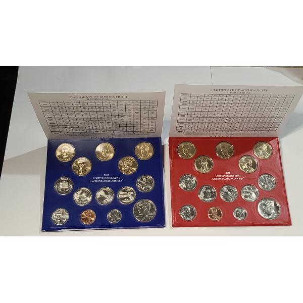 2015-P & 2015-D United States Mint Uncirculated Coin Sets
