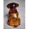 Image 5 : Rare Degenhart Amber Glass Pooch - Collectible Glass Dog 