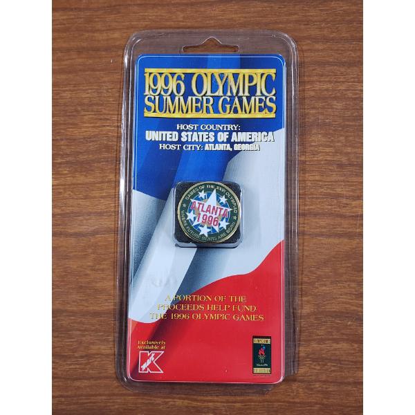1996 Olympic Summer Games Atlanta Georgia Collectible Pin In Original Packaging!