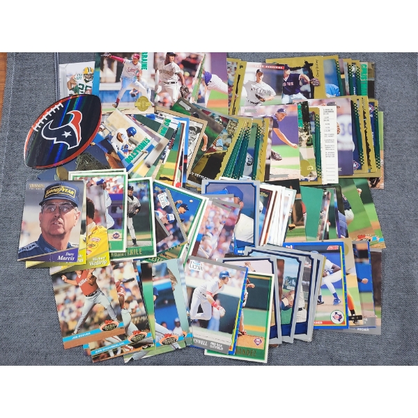 Large Assortment of Baseball & Other Assorted Sports Cards Including Sticker!