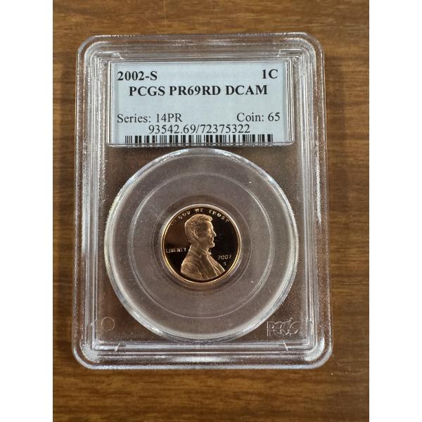 2002-S PCGS PR69RD DCAM US Cent Penny - Incredible Coin