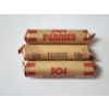 Image 1 : Three Rolls of Unsearched Lincoln Memorial Pennies Face Value ~$1.50