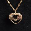 Image 2 : 10k Gold Necklace with Rose Gold Pendant - 5.1g TW
