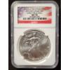 Image 1 : NGC MS70 2012 West Point 1 OZ Silver American Eagle Round - Early Releases 